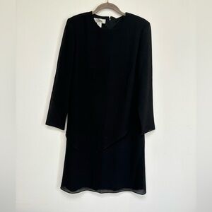 Patra Evening Formal Party Dress black long sleeves women’s size 8 wedding